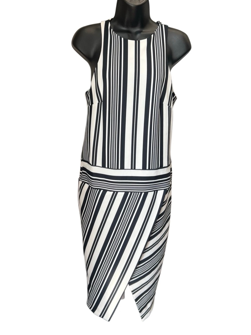 ASOS Variegated Mono Stripe Dress Size 4